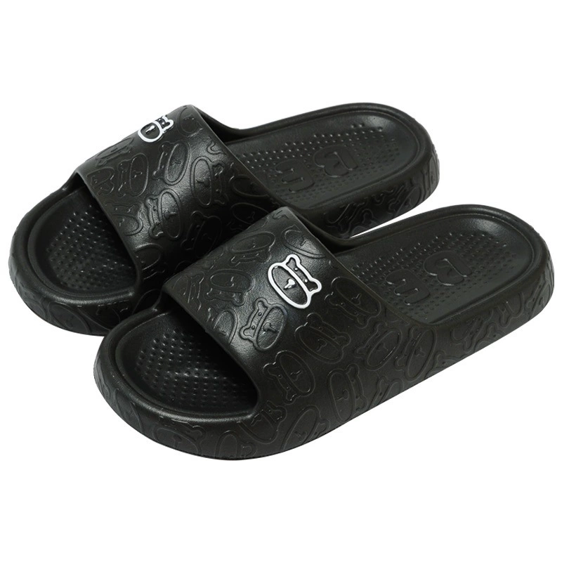 Женские тапочки, высококачественные домашние тапочки для пар на мягкой подошве, мужские и противоскользящие сандалии для беременных, летний принт с медвежьим домашним ощущением.