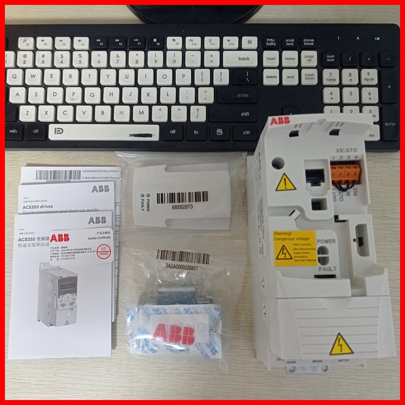 ACS355-01E-04A7-2变频器355变频器ABB单相0.75KW 200-240V变频器