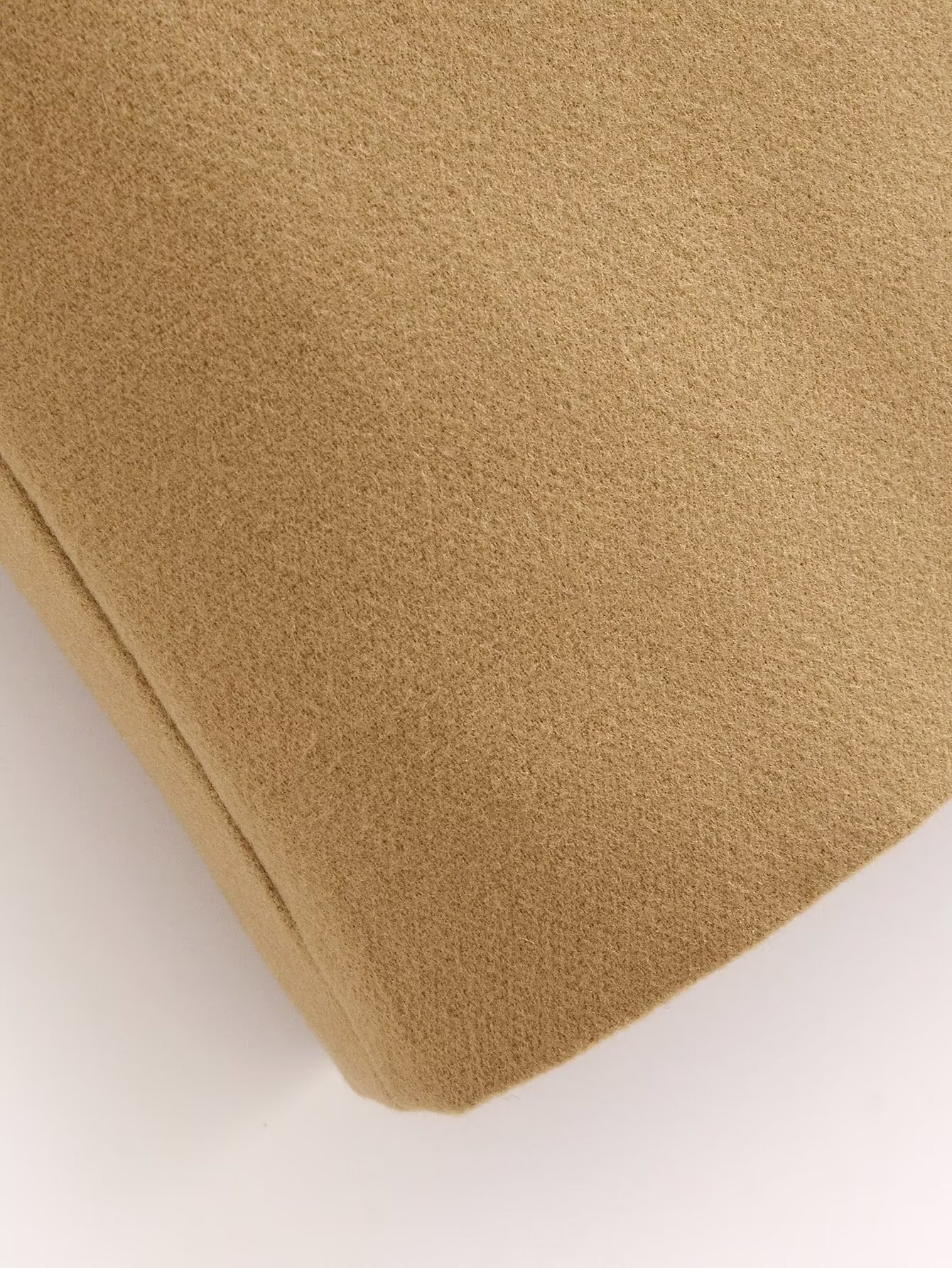 Women's clothing 2024 summer new item camel short scarf woolen coat jacket_voghion.com