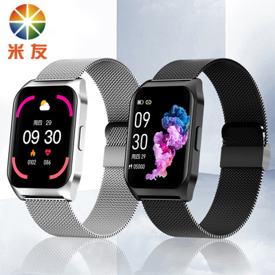 工厂定制源头厂E17蓝牙通话手表音乐播放心率血压血氧自定义表盘|ms