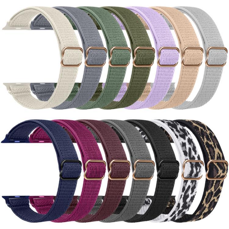 xDfind hebilla japonesa correa de nylon elástica para Apple Watch 42 / 44 / 45 / 46 / 49mm /