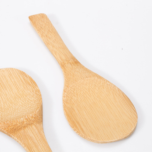 Rice spoon bamboo spatula non-stick kitchen restaurant dry rice spoon wooden rice spatula high temperature resistant natural spatula wholesale