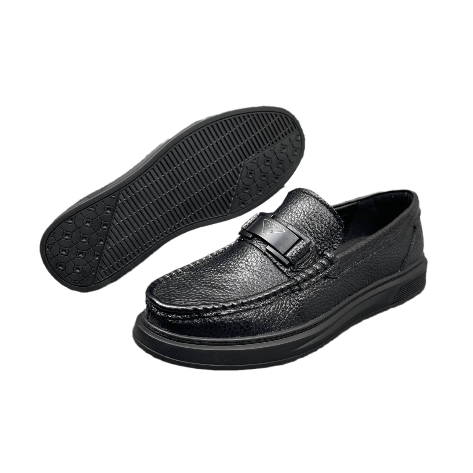 Zapatos de cuero casuales de cuero de vaca para hombres, zapatos de cuero de base gruesa, zapatos de hombre, zapatos de hombre, manejo de zapatos