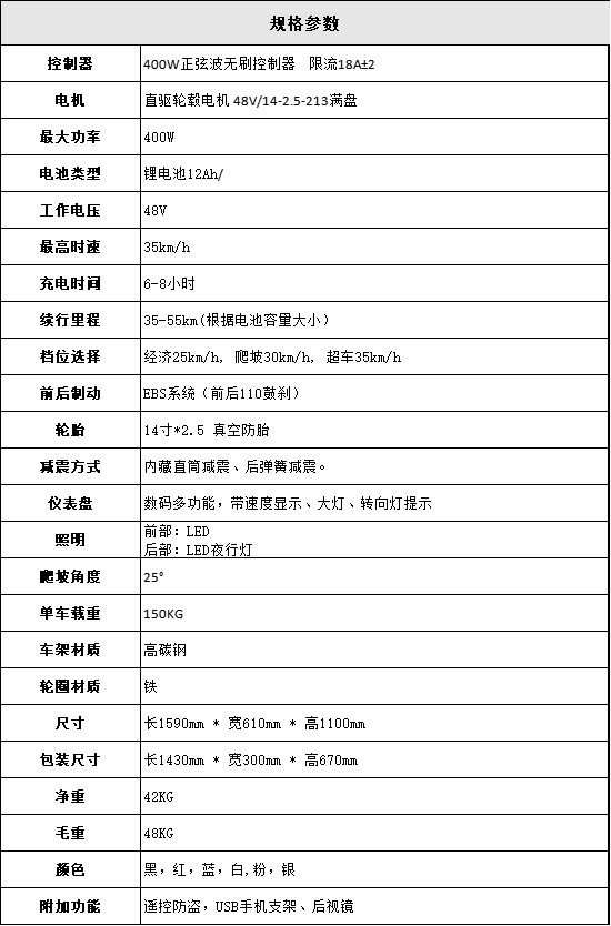 2025 New Lithium Battery Electric Bicycle