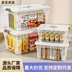 家庭用透明衣類収納ボックス プラスチック製 厚手 蓋付き 大容量収納ボックス 寝室 衣類雑貨整理ボックス