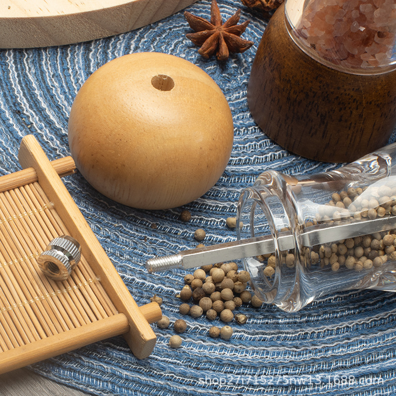 Camping al aire libre manual pimienta botella de molienda de pimienta restaurante occidental bistec botella de pimienta harina rápida de cocina molienda de pimienta