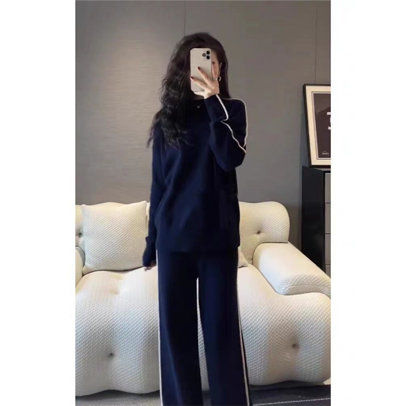 高级感运动服套装女秋季宽松显瘦韩版时尚盐系炸街卫衣休闲两件套|undefined