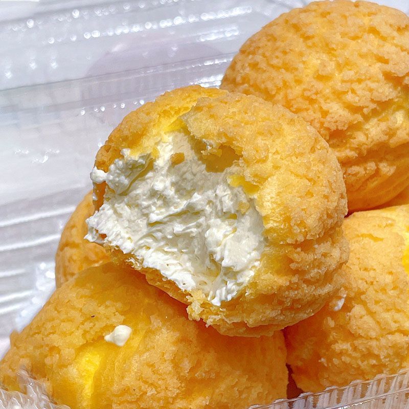 Internet Celebrity Puff Cream Bursting Mochi Nutritious Cake Sandwich Bread Breakfast Snack Meal Replacement Student Whole Box Wholesale