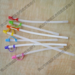 Supply tons of cups sports kettle corrugated straw PE straw cup lid straw wholesale