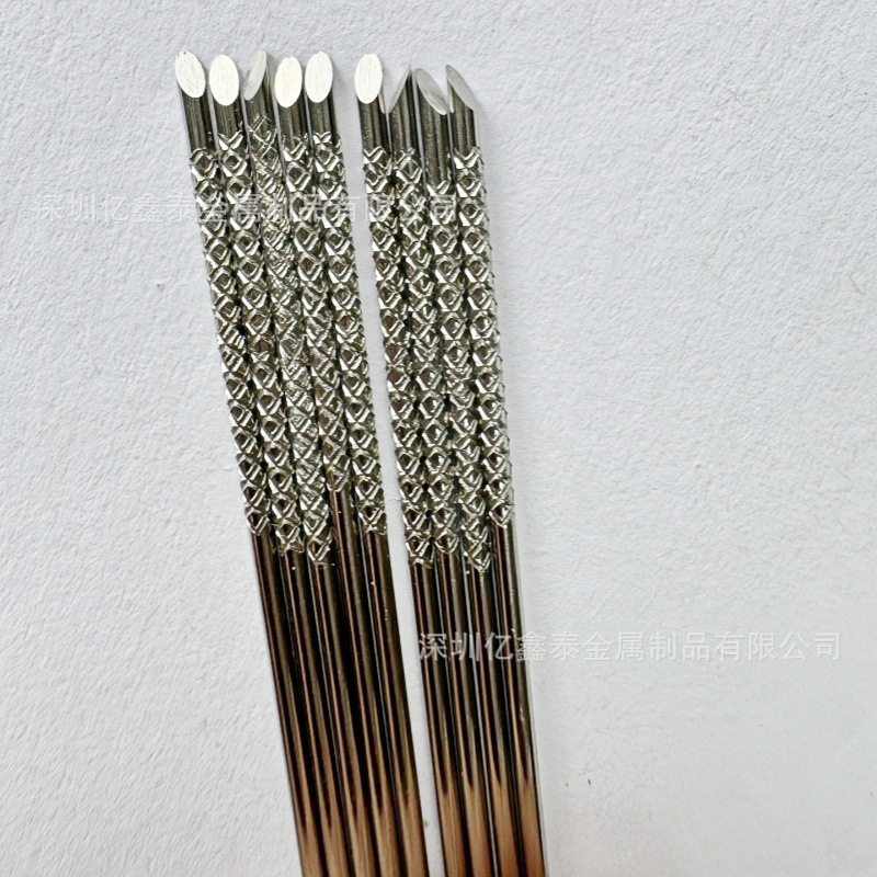 供应加工304不锈钢硬膜穿刺针退火毛细管滚花 打标 折弯 打标
