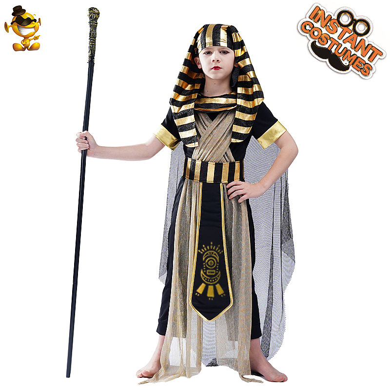 Faraón egipcio Cosplay traje Faraón dominante traje niño etapa rendimiento