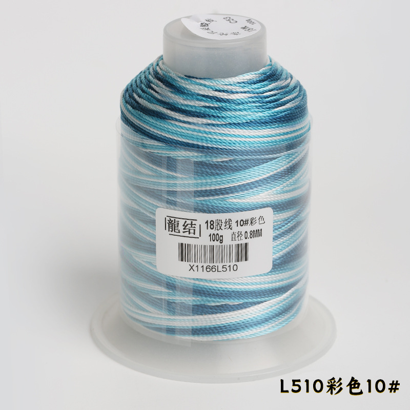 Nuevo dragón de 18 hebras de alambre teñido de 0,8 mm de grosor DIY pulsera collar tejido a mano multicolor opcional
