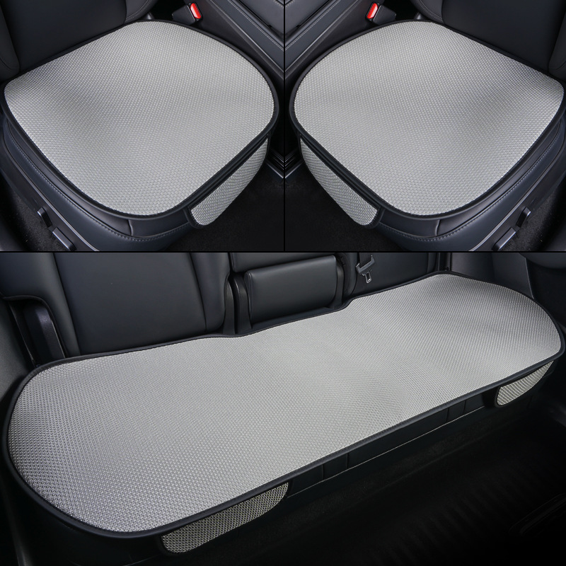 Breathable Single Piece Rear Three-Piece | Qìchē Seat cushion, seat cover - gray