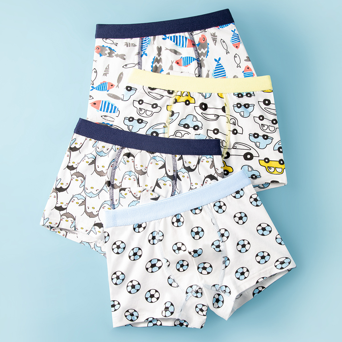 Ropa interior para niños pantalones cortos de boxeador para niños Clase de verano Pantalones cortos de boxeador de algodón puro al por mayor pantalones de adolescentes entrega de una sola pieza