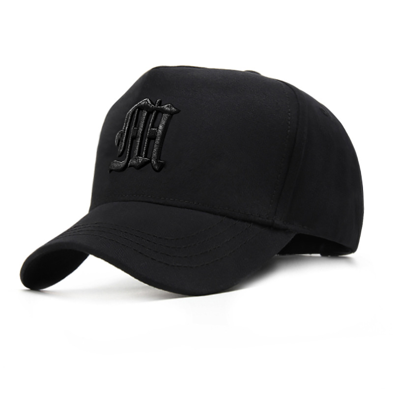 高い帽子の男性の大きいサイズの野球帽の秋の大きい頭の周りの刺繍の純綿のアヒルの舌の帽子の潮は顔の小さい日よけの帽子を現します。