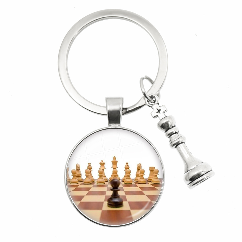 王 后 车 马 象 兵 国际象棋挂件钥匙圈 时光宝石饰品礼物钥匙扣