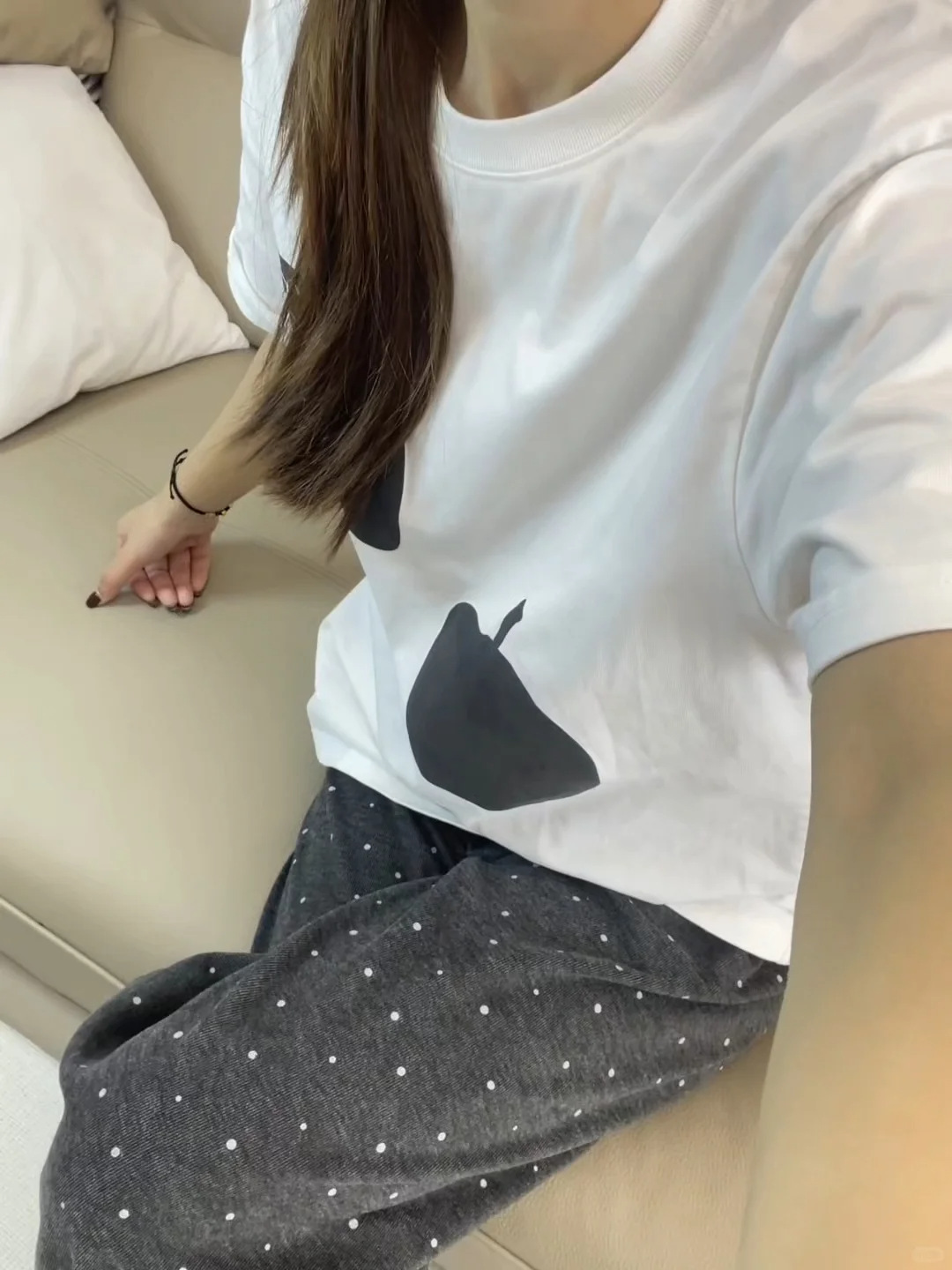 땡땡이 찹쌀바지 - 다크그레이