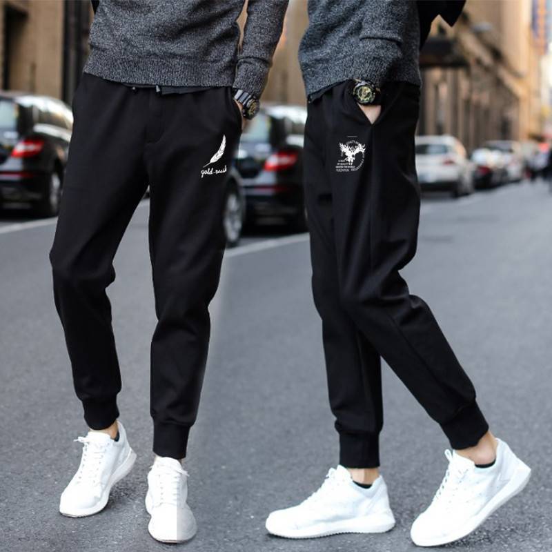 2025 Spring/Summer Quick-Dry Casual Long Pants Men's Sports Pants Loose Fit Plus Size Trendy Nine-Point Jogger Sweatpants 2025 Spring/Summer Quick-Dry Casual Long Pants Men's Sports Pants Loose Fit Plus Size Trendy Nine-Point Jogger Sweatpants