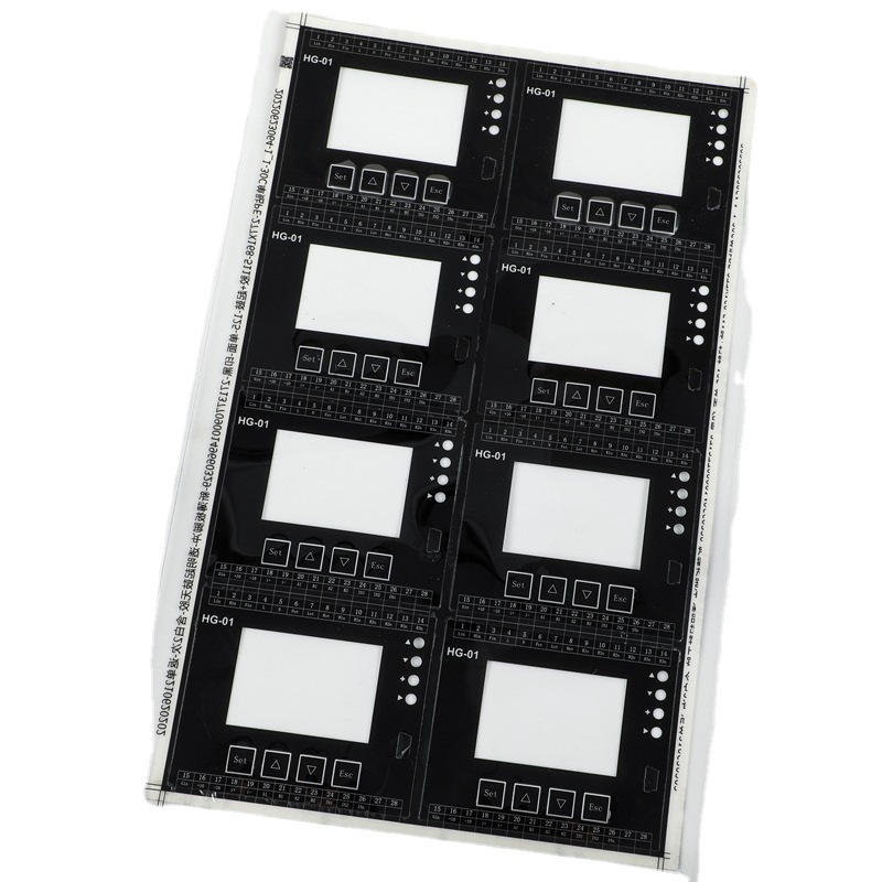 厂家丝印PVC按键面贴 防静电触摸PC面板 防水耐高温PCPET薄膜面贴