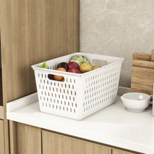 包邮居家日用收纳筐厨房果蔬沥水篮镂空收纳筐冰箱食品置物篮批发
