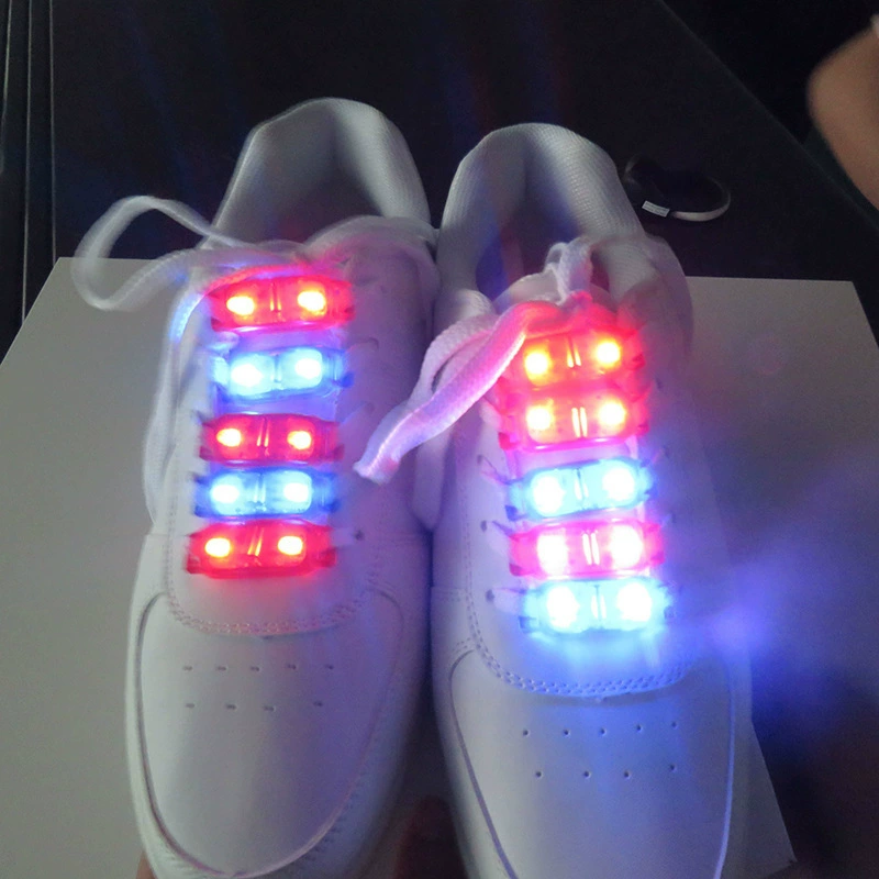 Внешняя торговля Вибрация светящийся ремень для обуви лампа Спортивная предупреждающая вспышка маленький ремень для обуви лампа универсальный ремень для обуви оптом