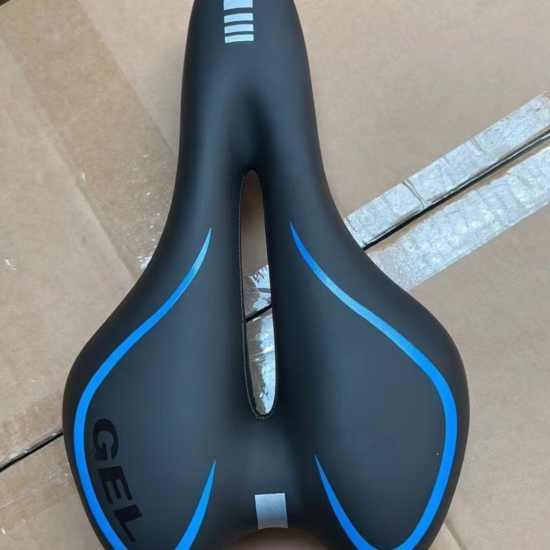 Transfronterizo mayorista de bicicleta de montaña asiento de asiento transpirable ultra suave agujero medio espesar cojín de bicicleta accesorios de bicicleta