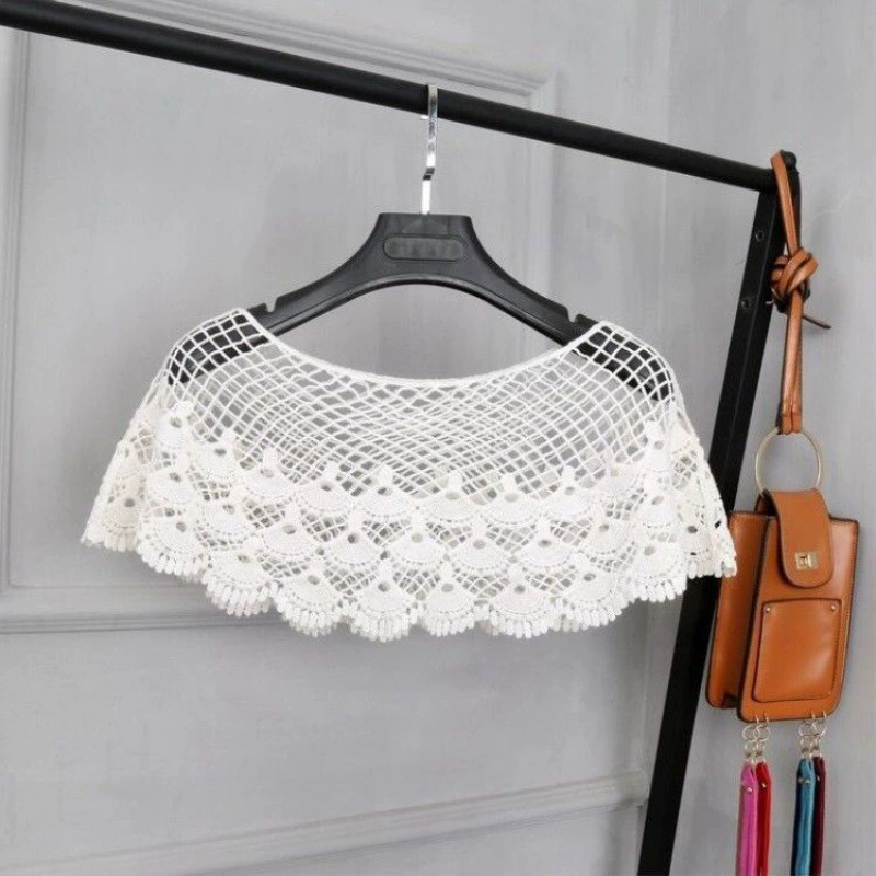 Lace cloak, summer jacket, vest sleevless, Korean style