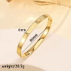 40#6mm Roman numeral glossy-gold sz643