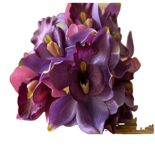 Simulation foreign cricket orchid fake flowers landed on the ground…