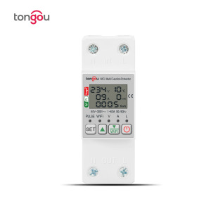Tuya Wifi Smart Metering Meter Remote Control Voltage Power Battery Power Monitoring Household Meter Foreign Trade