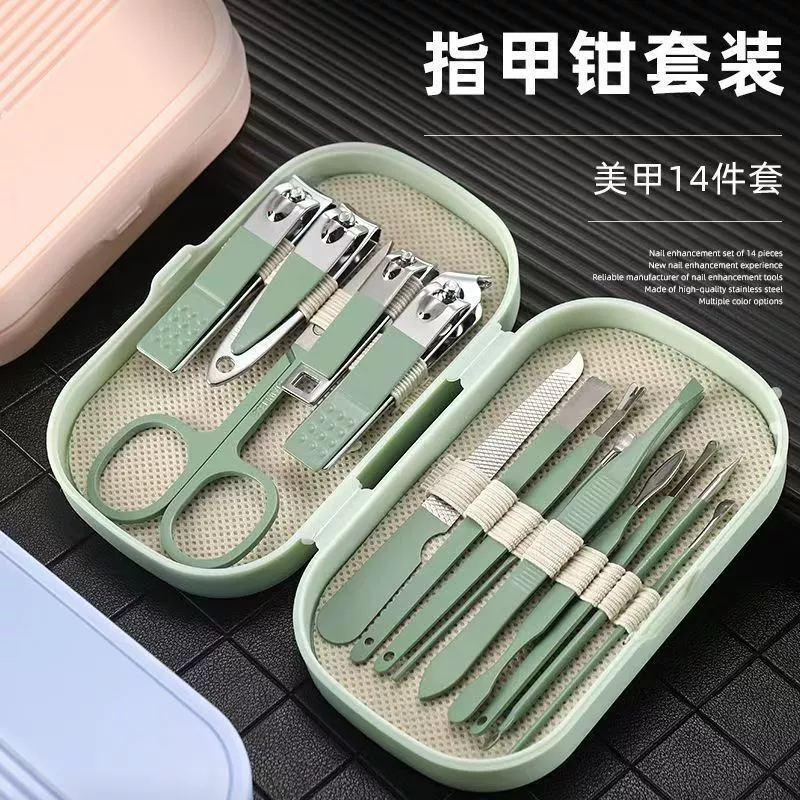 Набор кусачек для ногтей, бытовые косые кусачки для ногтей, портативный, милый и красивый инструмент для маникюра и ушей оптом