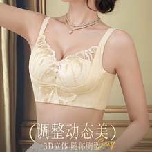 调整型精油水袋内衣女士无钢圈聚拢刺绣灵芝温变文胸女收副乳胸罩