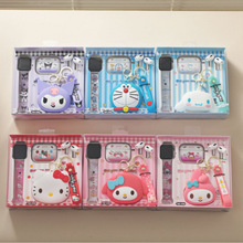 跨境新款卡通硅胶保护壳拉链零钱包精美LED手表TWS入耳式蓝牙耳机