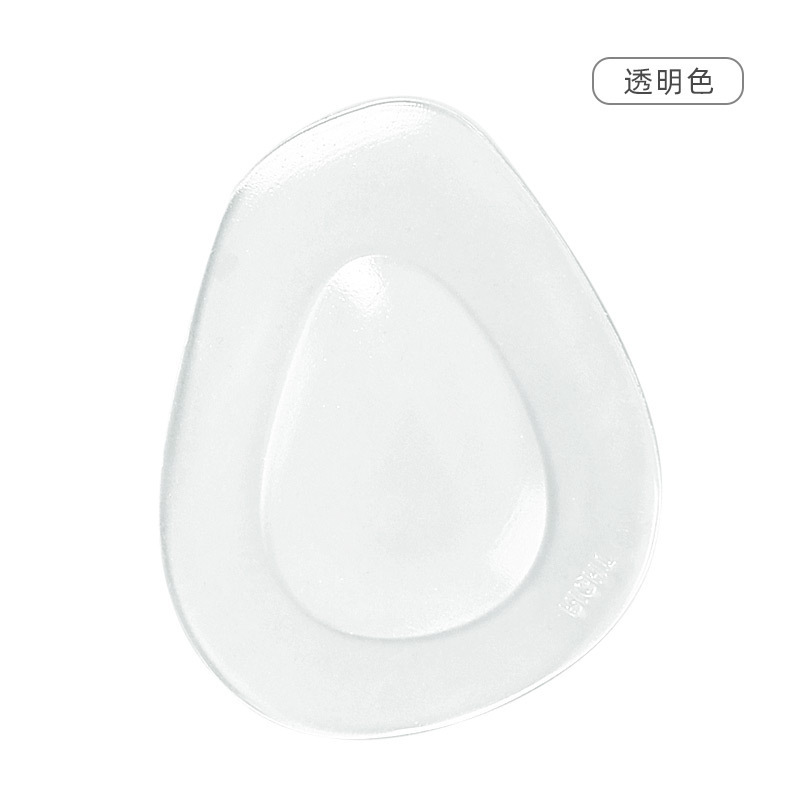 Amazon GEL espesado antideslizante suave masaje transparente almohadilla de talón alto almohadilla de medio tamaño de gota de agua almohadilla delantera