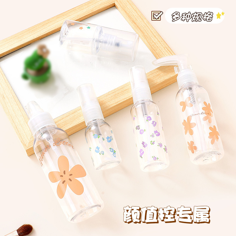 旅行便携按压装瓶喷雾瓶喷瓶爽肤爽肤水补水细雾瓶子香水酒精喷壶|undefined