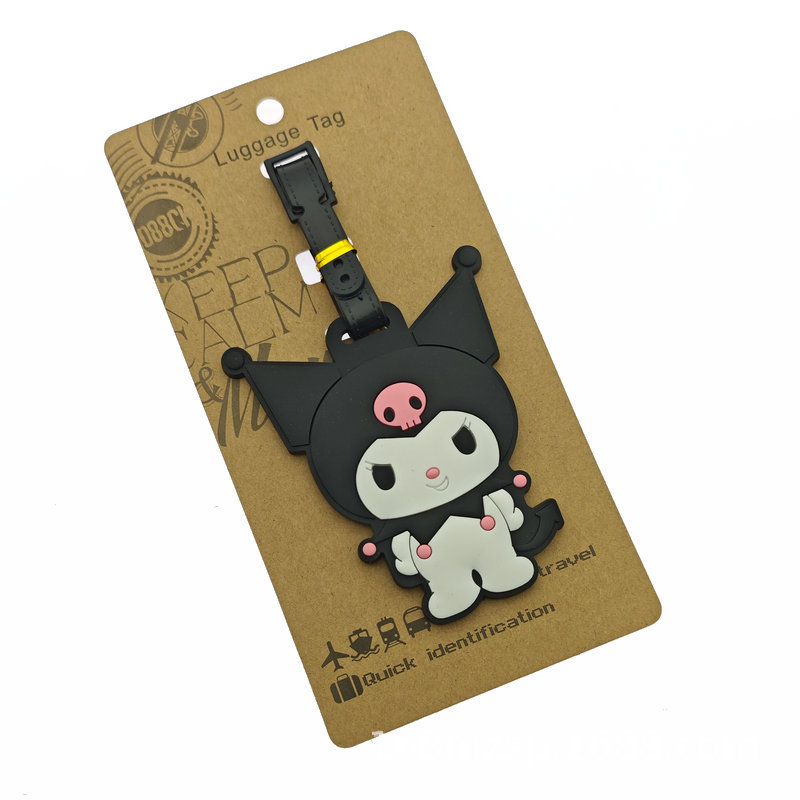 Sanrio animación gran ojo rana jade Gui perro mono pequeño elefante etiqueta de equipaje identificación colgante