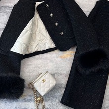 小香风羽绒服套装女冬季2025新款感时尚短外套裙子女装两件套