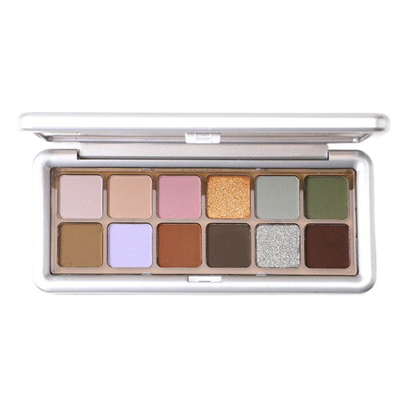 Beauty Phantom Bear Cement Palette 12 Color Eyeshadow Douyin Live Broadcast Pearlescent Explosive Matte Affordable Earth Color Eyeshadow