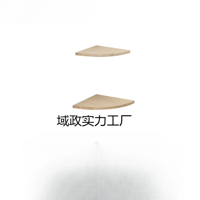 Оптовая продажа угловой полки для хранения из массива дерева без сверления, настенная перегородка для гостиной, спальни, веерообразная настенная полка