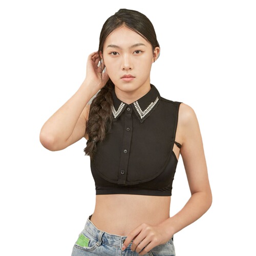 Women's Versatile Collar Factory Direct Sales Clothing Accessories Fashion Diamond Fake Collar Embroidery Beading Series Fake Collar