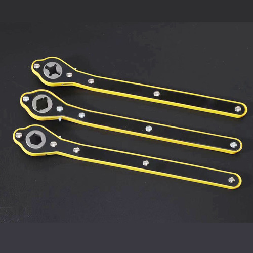 Car Jack Handle Upgraded New Hexagonal Single Head Integrated Universal Ratchet Two-Way Labor-Saving Wrench