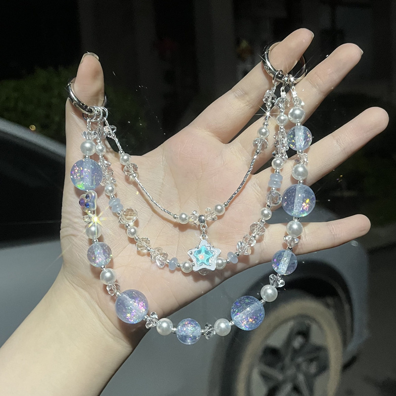 [Designer Style] Prism Crystal Phone Chain Phone Pendant for Women, Exquisite and High-End Creative Phone Accessory