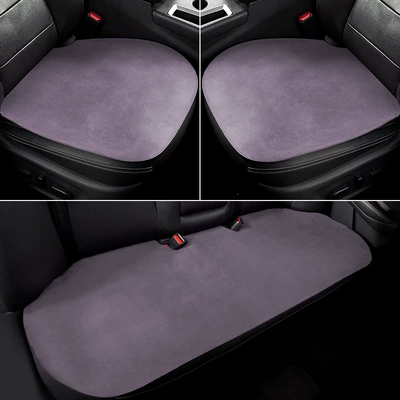 seat cushion, green car seat — Four Seasons Pad - light-purple-3-piece-set-for-the-whole-car-high-quality-suede-suitable-for-all-seasons-default-item