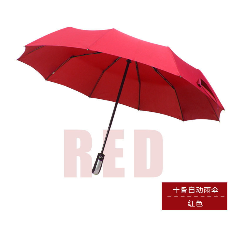全自动雨伞男士加固防风 24骨超大双人黑胶防晒遮阳伞 晴雨两用伞|undefined