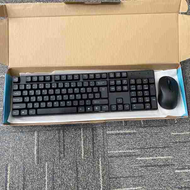 Teclado y Ratón Inalámbricos 2.4G, Silencioso, Para Oficina y Computadora Universal