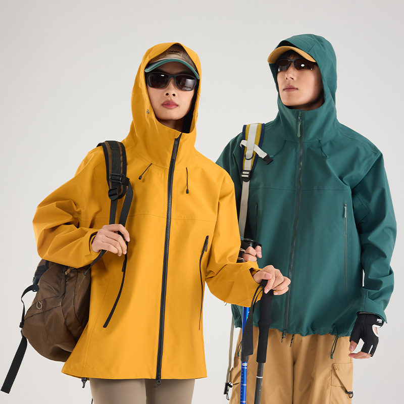 Bird's Same Style Outdoor Jacket, Windproof and Water-Resistant Sports Jacket for Women with Hood