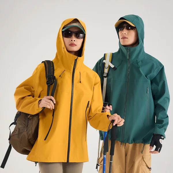 Bird's Same Style Outdoor Jacket, Windproof and Water-Resistant Sports Jacket for Women with Hood