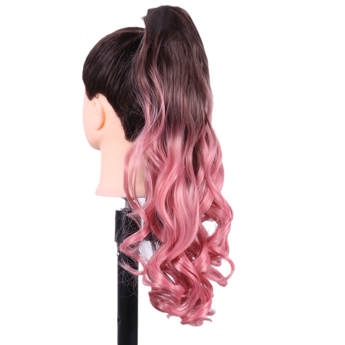 Lange Lockige Synthetik-pferdeschwanz-extensions Für Natürliches Haar_voghion.com