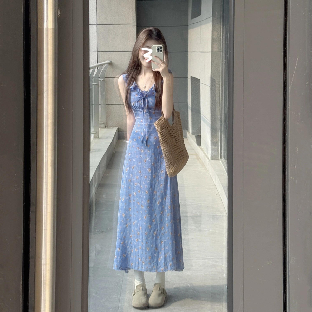 Blue summer dress