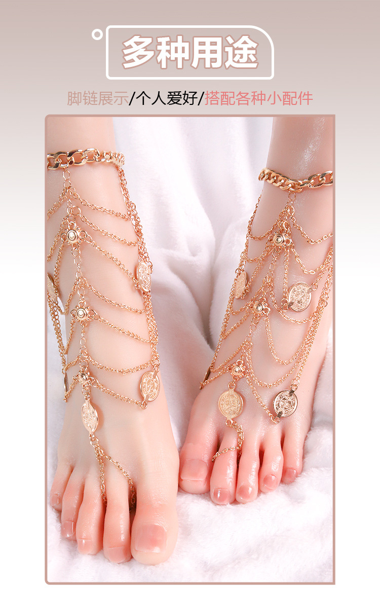 Jiuai Qian Foot Mold Manual Male Masturbator in Silicone, Flesh Tone — detail image 20